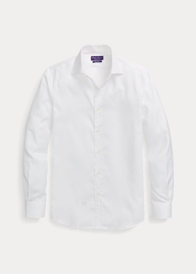 Camisa De Vestir Ralph Lauren Hombre Blancos - Cotton Oxford - NXQPJ1309